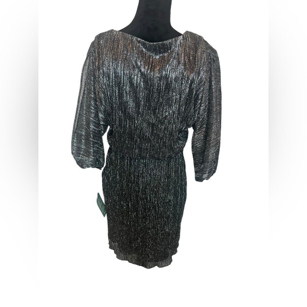 NWT J. TAYLOR METALLIC SPARKLY FLASHY KNEE LENGTH PARTY‎ DRESS WOMENS SIZE 4 - Picture 10 of 10